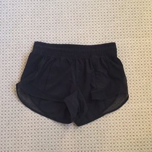 Size 4 lululemon black shorts. Slightly used!